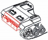 CMK 129-3079 StuG.III early version New rear superstructure for Tamiya 1:35