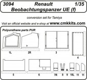 CMK 129-3094 Renault Beobachtungspanzer UE (f) for Tamiya 1:35