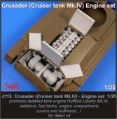CMK 129-3115 Crusader (Cruiser tank Mk.IV) Engine set 1:35