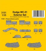 CMK 129-3151 Dodge WC-51 Stowage and Seat Cushions / for Zvezda and other kits 1:35