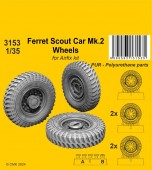 CMK 129-3153 Ferret Scout Car Mk.2 Wheels for Airfix kits 1:35