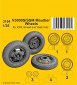 CMK 129-3154 V3000S/SSM Maultier Wheels / for ICM kits 1:35