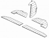 CMK 129-4012 Hurricane Control Surfaces 1:48