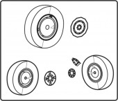CMK 129-4076 Mig-21 PF/MF/bis Wheel Set 1:48