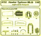 CMK 129-4152 Hawker Typhoon Mk.Ib Motor Set for Hasegawa 1:48