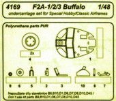 CMK 129-4169 Buffalo F2A-1 2 3 undercarriage 1:48
