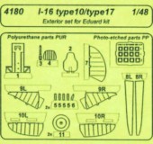 CMK 129-4180 I-16 typ 10 Exterior for Eduard 1:48