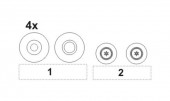 CMK 129-4229 TSR-2 Wheels Set for Airfix 1:48