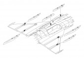CMK 129-4304 JAS-39C Gripen-Correction Wing racks 1:48