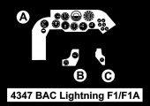 CMK 129-4347 BAC Lightning F1/F1A -Cockpit Set 1:48