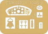 CMK 129-4403 F-104G/J Starfighter Cockpit + C2 Ejection Seat for Kinetic 1:48