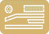 CMK 129-4405 F 104 Starfighter Port Side Cannon Installation for Kinetic 1:48