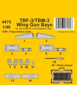 CMK 129-4475 TBF-3/TBM-3 Wing Gun Bays 1/48 / for Accurate/Academy kits 1:48