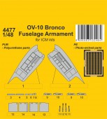 CMK 129-4477 OV-10 Bronco Fuselage Armament for ICM kit 1:48