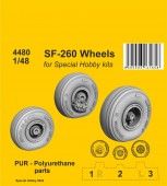 CMK 129-4480 SF-260 Wheels / for SH kits 1:48