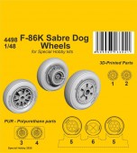 CMK 129-4498 F-86K Sabre Dog Wheels 1:48