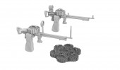 CMK 129-4507 Lewis machine gun (two - with ring/bead and reflector gun sights) for Airfix 1:48