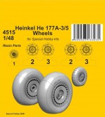 CMK 129-4515 Heinkel He 177A-3/5 Wheels for Special Hobby 1:48