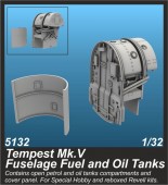 CMK 129-5132 Tempest Mk.V Fuselage Fuel and Oil Tanks 1:32