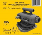CMK 129-5133 ESK 2000 B German WWII Gun Camera 1:32