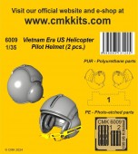 CMK 129-6009 Vietnam Era US Helicopter Pilot Helmet (2 pcs.)  1:35