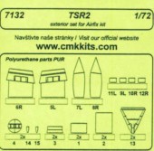CMK 129-7132 TSR 2  Exterior set for Airfix 1:72
