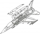 CMK 129-7159 F-16C Conformal Fuel Tank armament for Academy 1:72