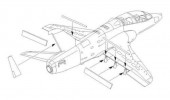 CMK 129-7198 BAe Hawk 100 series control surfaces 1:72