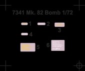 CMK 129-7341 Mk.82 Bomb (2 pcs) 1:72