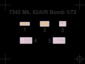 CMK 129-7342 Mk.82AIR BSU49B Bomb (2 pcs) 1:72
