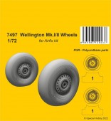 CMK 129-7497 Wellington Mk.II Wheels 1/72 / for Airfix kit 1:72