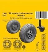 CMK 129-7510 Mosquito Undercarriage Wheels / for 1/72 Tamiya and Hasegawa kits 1:72