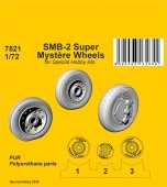CMK 129-7521 SMB-2 Super Mystere Wheels for Special Hobby kits 1:72