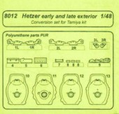 CMK 129-8012 Hetzer early and later exterior for Tamiya 1:48