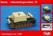 CMK 129-8034 Sturm Infanteriegeschutz 33 Conversation Set for Tamiya 1:48