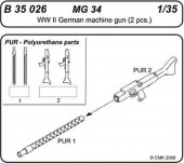 CMK 129-B35026 MG 34 German Machine gun 1:35