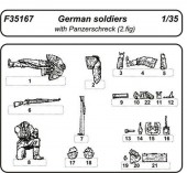 CMK 129-F35167 German soldiers with Panzerschreck 1:35