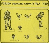 CMK 129-F35200 M1095 Hummer crew 1:35