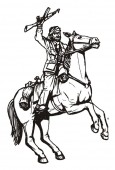 CMK 129-F35209 Taliban mounted warrior (1 figure+horse) 1:35