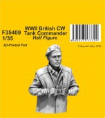 CMK 129-F35409 WWII British CW Tank Commander / Half Figure 1:35
