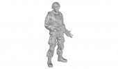 CMK 129-F48333 Commanding Officer(standing) US Army Infantry Squad 2nd Division 1:48