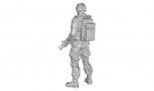 CMK 129-F48333 Commanding Officer(standing) US Army Infantry Squad 2nd Division 1:48
