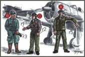 CMK 129-F72042 Japanese Army Pilots (2 fig.) And Mechanics WW II 1:72