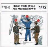 CMK 129-F72045 Italian Pilots (2 fig.) And Mechanic WW II 1:72