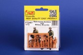CMK 129-F72407 Wehrmacht Soldiers with Military Bicycles 1:72
