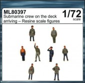 CMK 129-ML80397 Submarine crew on the deck arriving 1:72