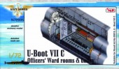 CMK 129-N72005 U-Boot Typ VII C Officers Ward Room and Galley 1:72