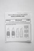 CMK 129-NS014 Bismarck 8 m Cutter 2pcs. for Trumpeter 1:200
