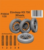 CMK 129-P35034 Zundapp KS 750 Wheels / for Academy kit 1:35