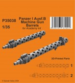 CMK 129-P35038 Panzer I ausf.B Machine Gun Barrels / for Academy kit 1:35